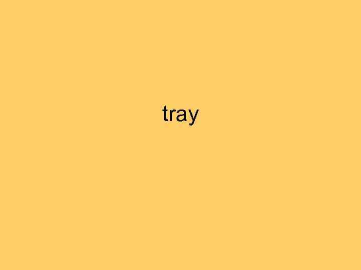 tray 