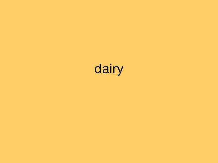 dairy 