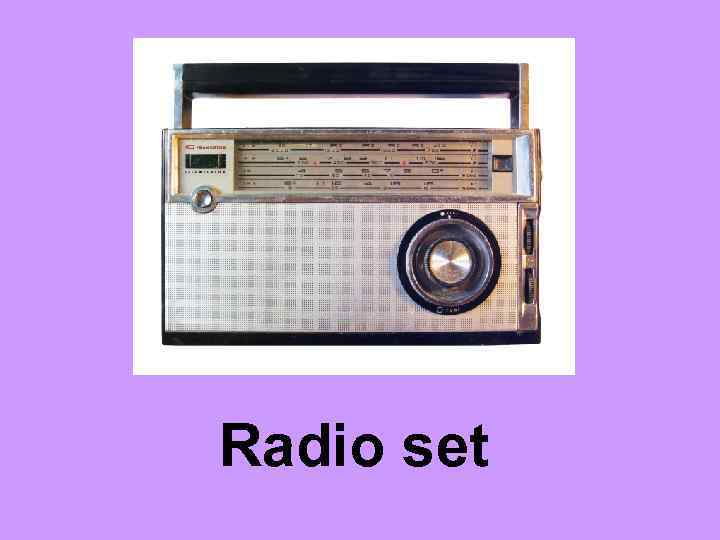 Radio set 