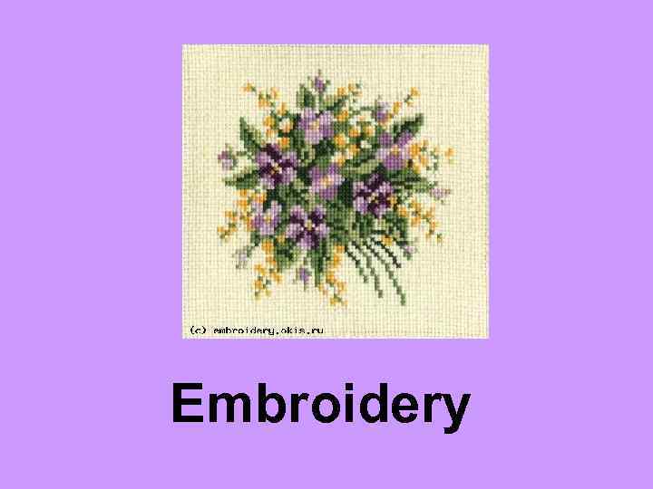 Embroidery 