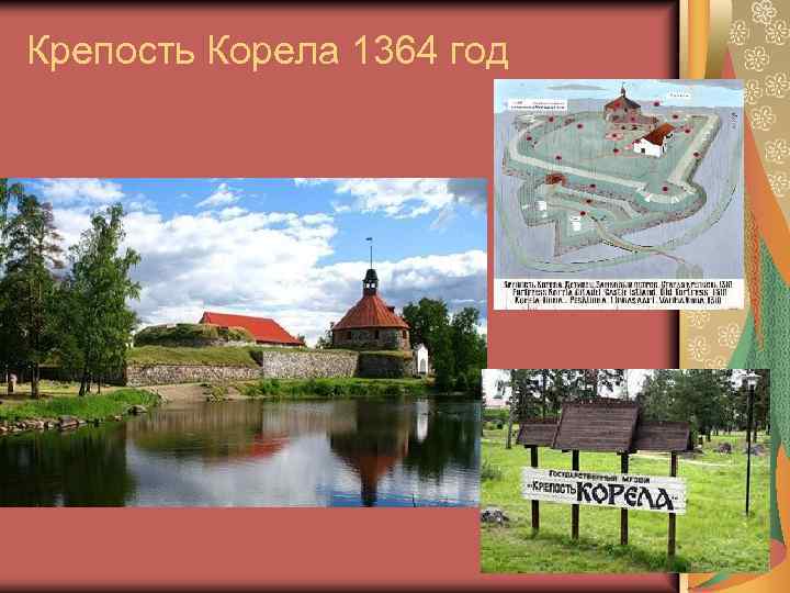 План крепости корела