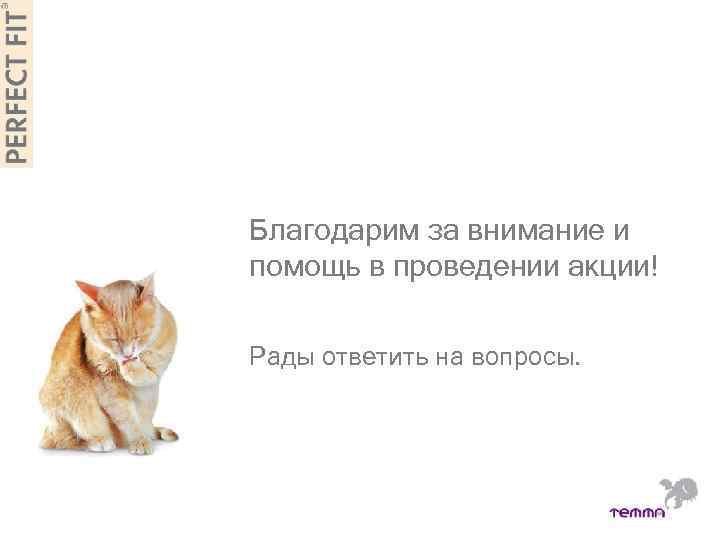 Благодарим за внимание и помощь в проведении акции! Рады ответить на вопросы. 10 