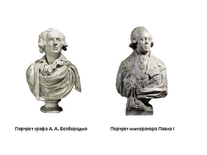 Портрет графа А. А. Безбородко Портрет императора Павла I 