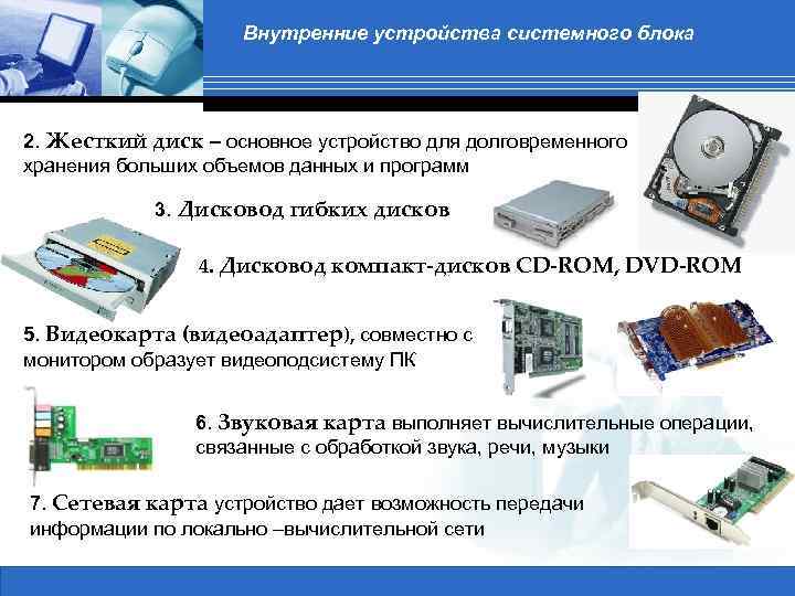 Конфигурация компьютера 9 класс презентация