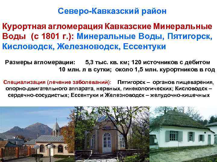 Курортные районы кавказа