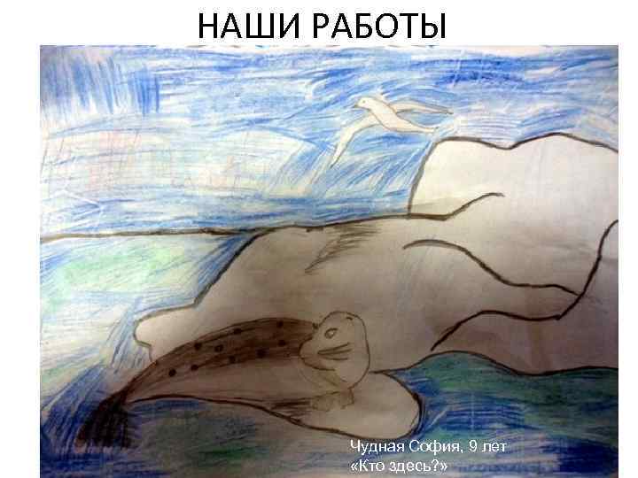 НАШИ РАБОТЫ Соболева Серафима, 5 лет «Семейный пир» Чудная София, 9 лет «Кто здесь?