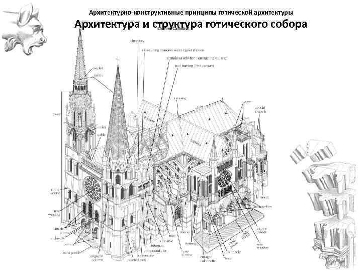  Архитектурно-конструктивные принципы готической архитектуры Архитектура и структура готического собора 