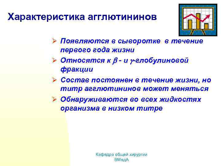 Характеристика агглютининов Ø Появляются в сыворотке в течение первого года жизни Ø Относятся к