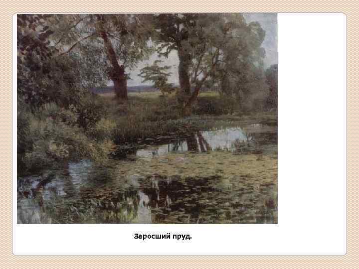 Заросший пруд. 