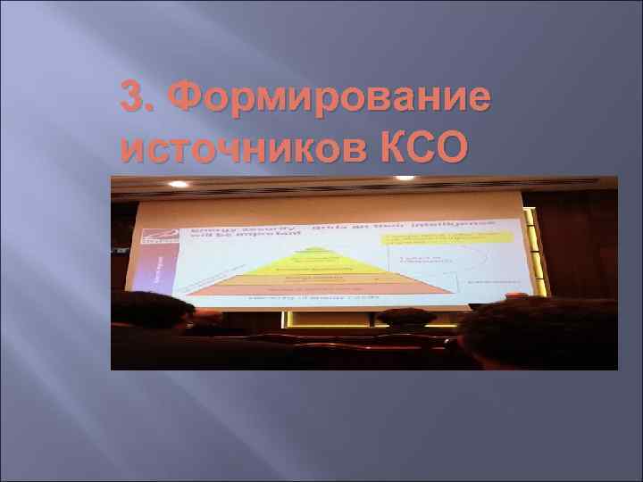 3. Формирование источников КСО 