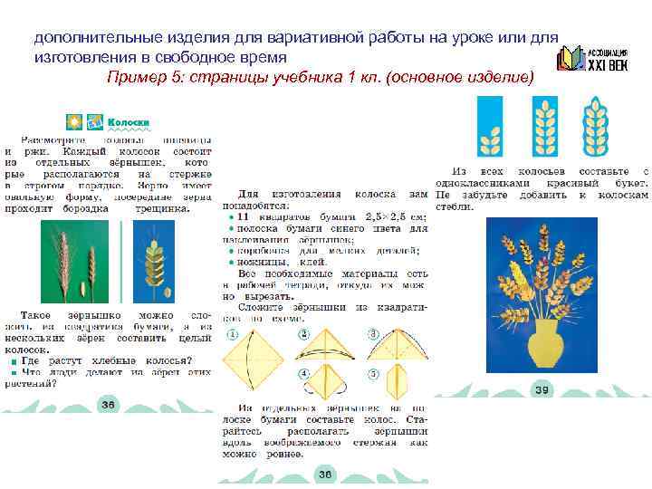 К примеру 5: дополнительное изделие для вариативной работы  на уроке или для изготовления