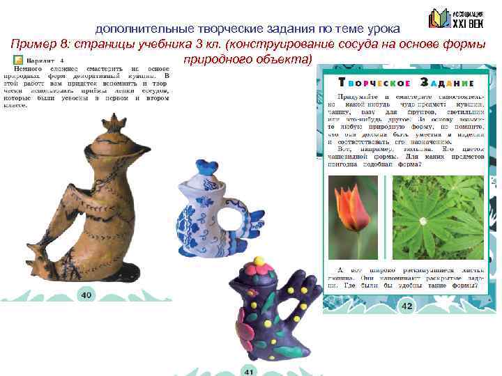  К примеру 8: дополнительные творческие задания по теме урока – создание эскизов изделий