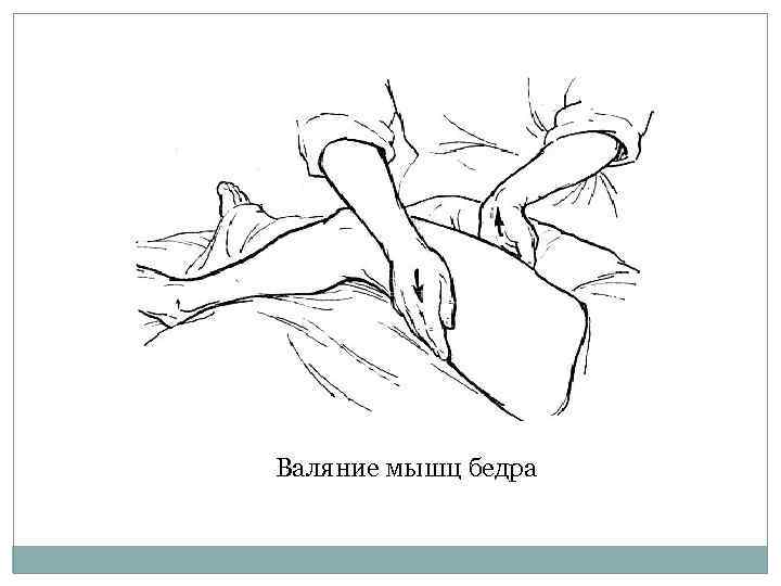 Валяние мышц бедра 
