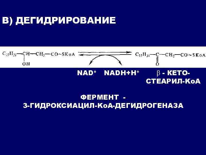 Дегидрирование веществ. Гидроксиацил. Дегидрирование NADH. Дегидрирования -гидроксиацил-КОА. Недостаточность длинноцепочечной 3-гидроксиацил-КОА-дегидрогеназы.