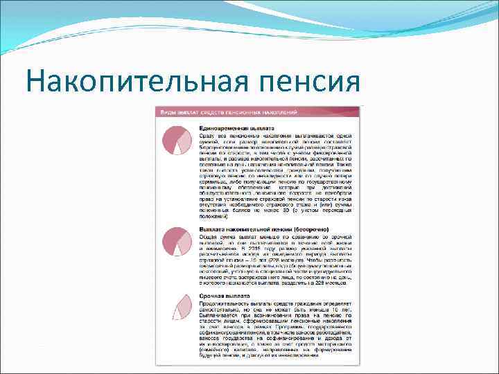 Накопительная пенсия 