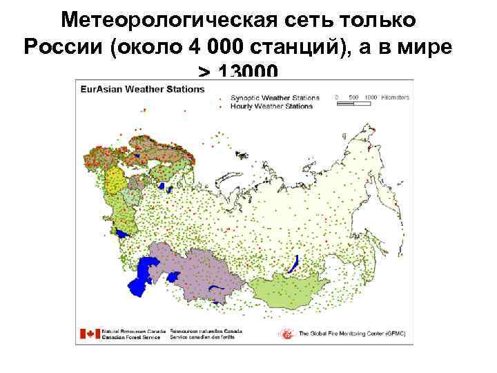 Результаты метеорологических наблюдений