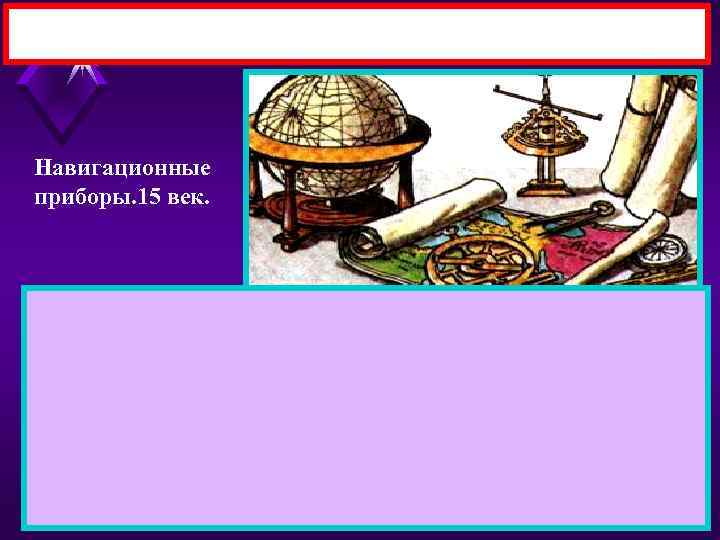 Навигационные приборы. 15 век. 