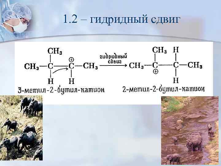 1. 2 – гидридный сдвиг 