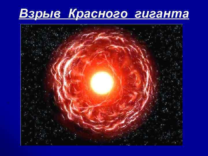  Взрыв Красного гиганта 
