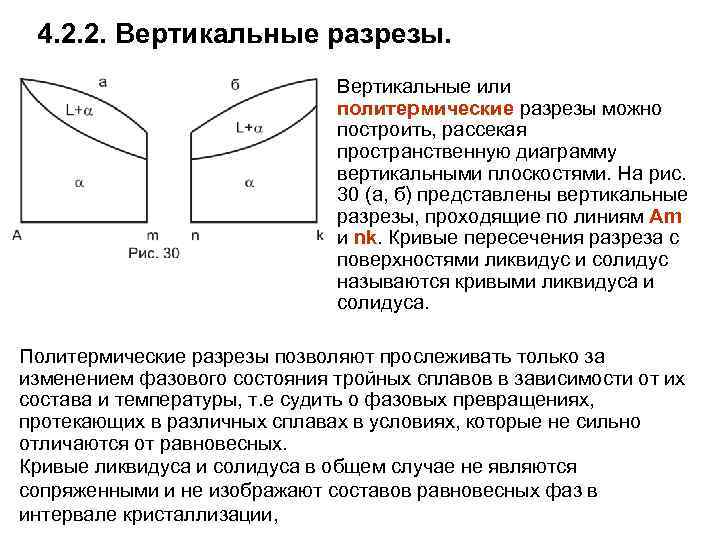 Что означает линия солидус на диаграмме двойных сплавов