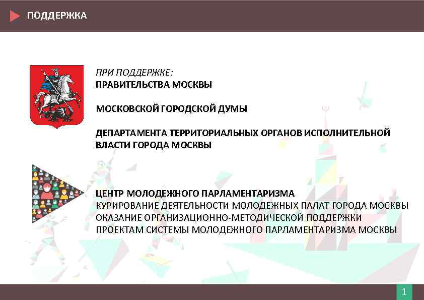 ПОДДЕРЖКА ПРИ ПОДДЕРЖКЕ: ПРАВИТЕЛЬСТВА МОСКВЫ МОСКОВСКОЙ ГОРОДСКОЙ ДУМЫ ДЕПАРТАМЕНТА ТЕРРИТОРИАЛЬНЫХ ОРГАНОВ ИСПОЛНИТЕЛЬНОЙ ВЛАСТИ ГОРОДА