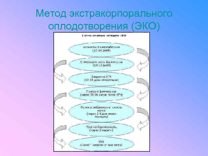 Метод экстракорпорального оплодотворения (ЭКО) 