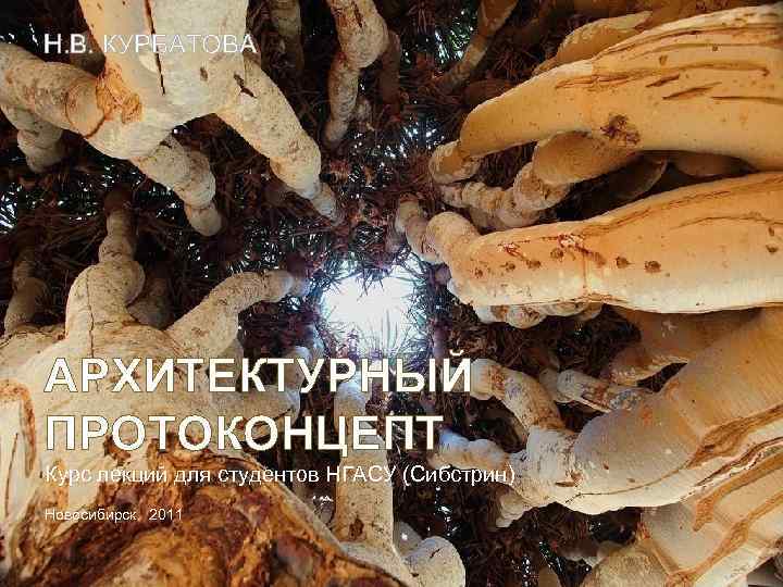 Н. В. КУРБАТОВА АРХИТЕКТУРНЫЙ ПРОТОКОНЦЕПТ Курс лекций для студентов НГАСУ (Сибстрин) Новосибирск. 2011 