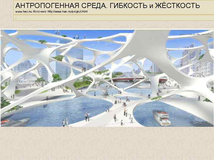 АНТРОПОГЕННАЯ СРЕДА. ГИБКОСТЬ и ЖЁСТКОСТЬ www. hao. nu. Источник: http: //www. hao. nu/project. html.