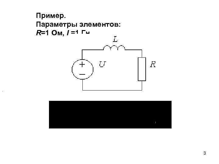 Пример. Параметры элементов: R=1 Ом, L=1 Гн. . 3 