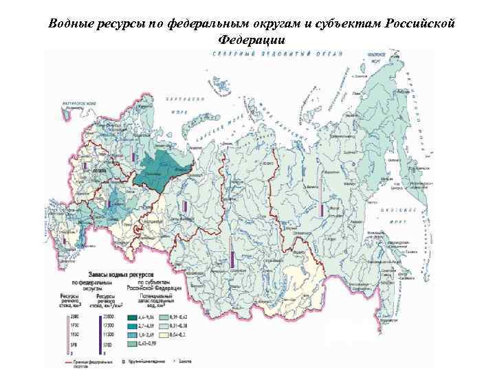 Водные богатства россии карта