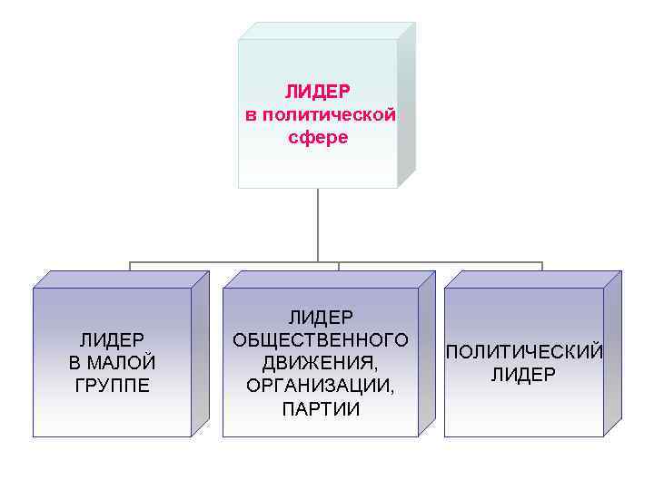  ЛИДЕР в политической сфере ЛИДЕР ОБЩЕСТВЕННОГО ПОЛИТИЧЕСКИЙ В МАЛОЙ ДВИЖЕНИЯ, ЛИДЕР ГРУППЕ ОРГАНИЗАЦИИ,