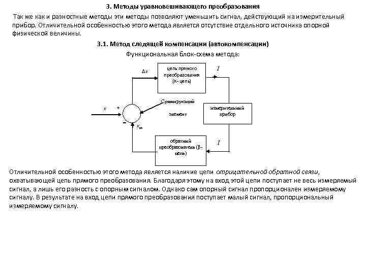 3. Методы уравновешивающего преобразования Так же как и разностные методы эти методы позволяют уменьшить