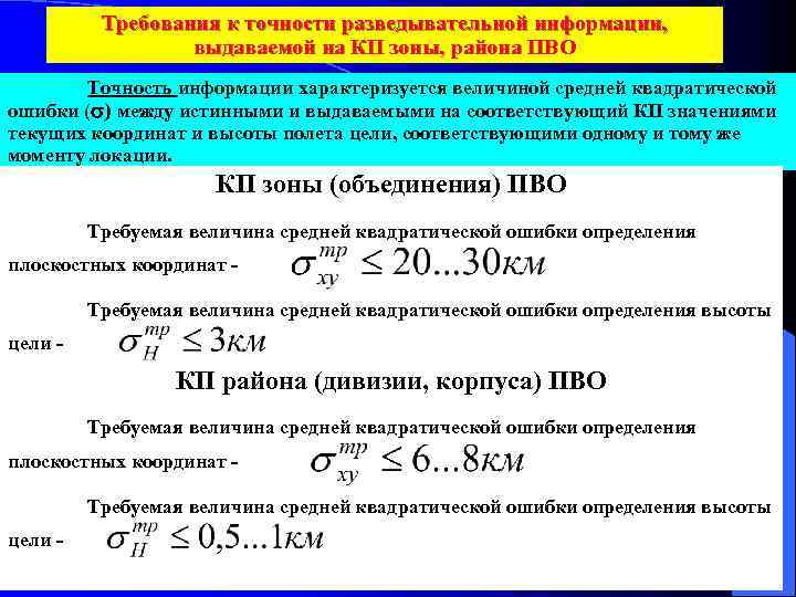 Назначение карт и планов требования к их точности