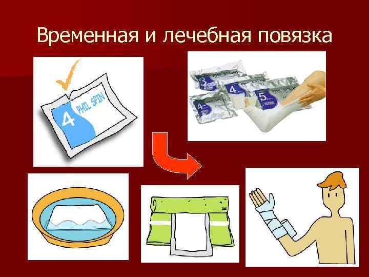 Временная и лечебная повязка 