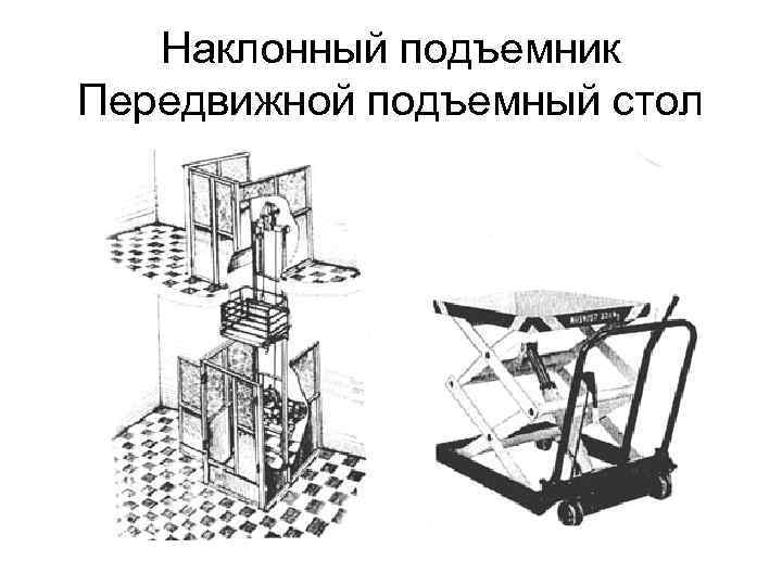  Наклонный подъемник Передвижной подъемный стол 