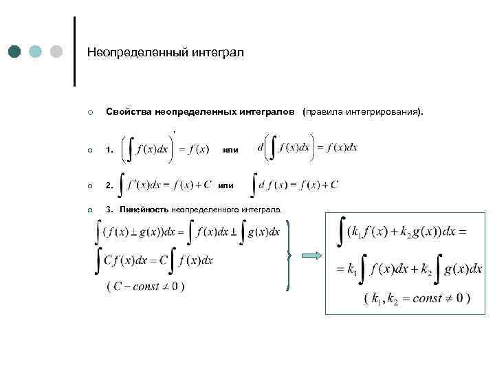 Презентация на тему неопределенный интеграл