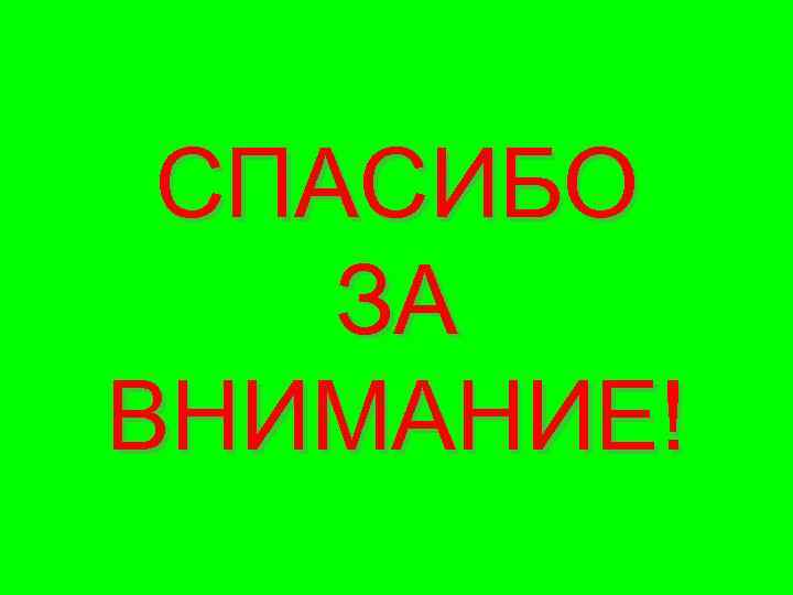СПАСИБО ЗА ВНИМАНИЕ! 