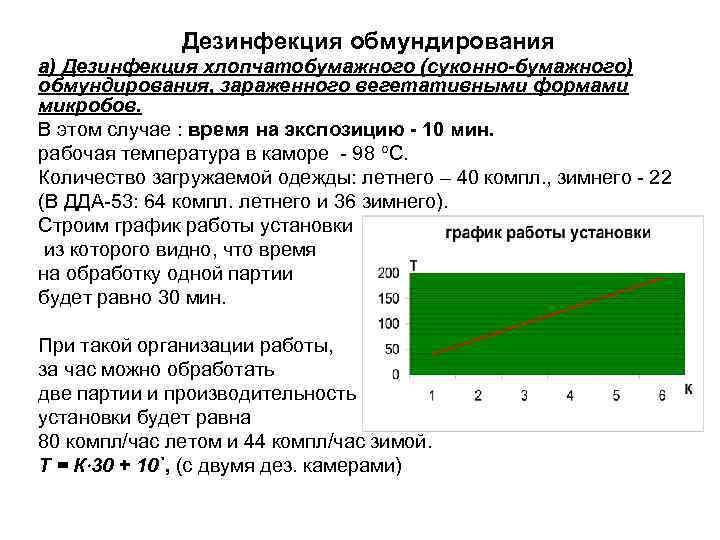 Дезинфекция обмундирования а) Дезинфекция хлопчатобумажного (суконно-бумажного) обмундирования, зараженного вегетативными формами микробов. В этом случае