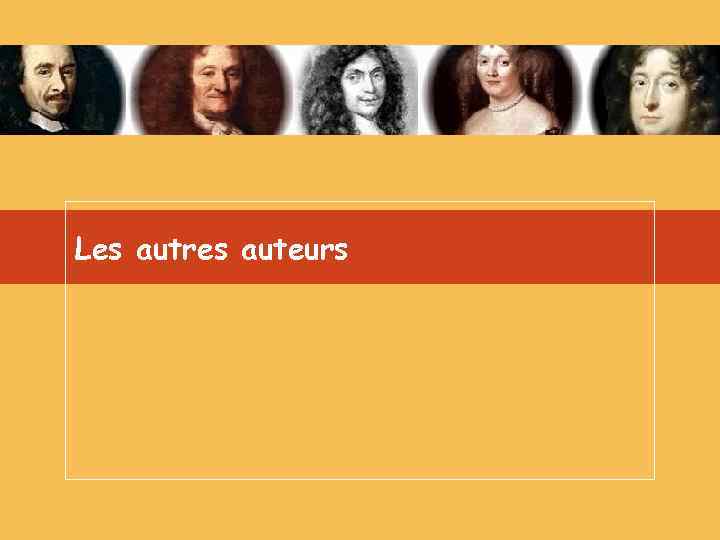 Les autres auteurs 