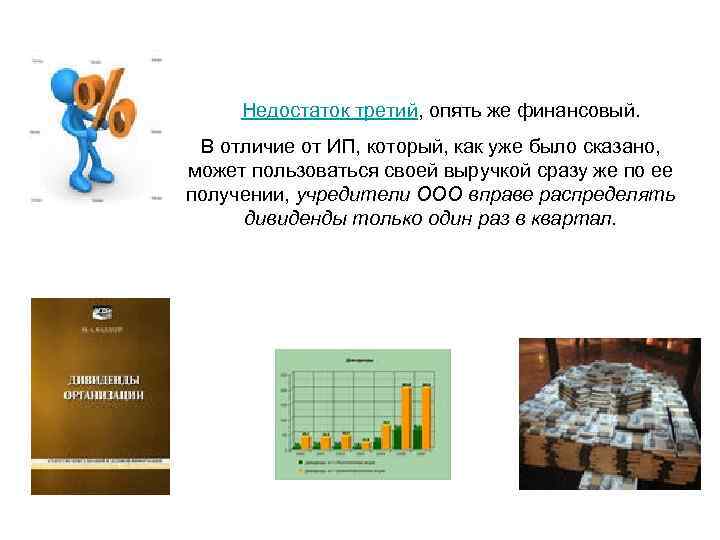  Недостаток третий, опять же финансовый. В отличие от ИП, который, как уже было
