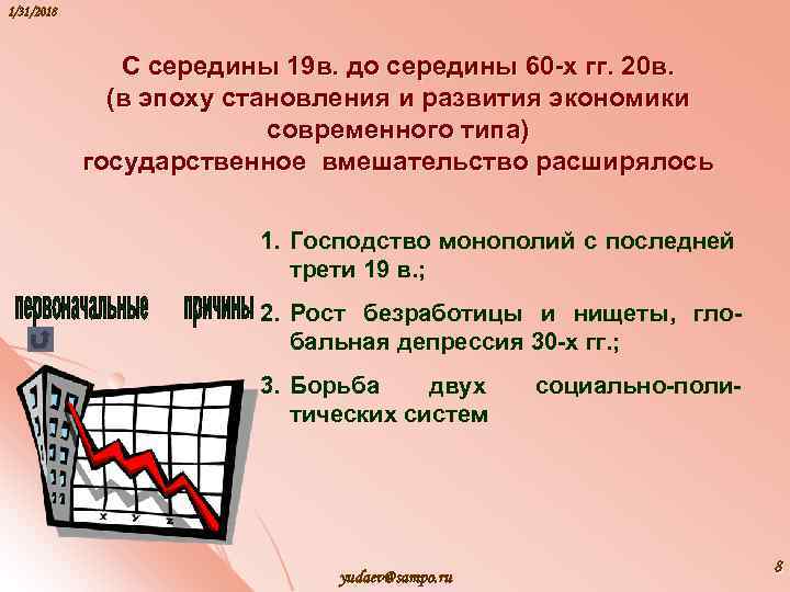 1/31/2018 С середины 19 в. до середины 60 -х гг. 20 в. (в эпоху