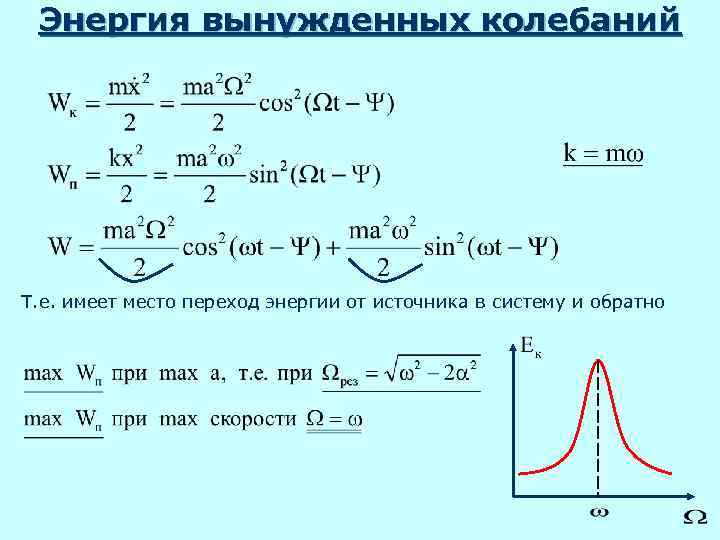 Вынуждающая сила колебаний