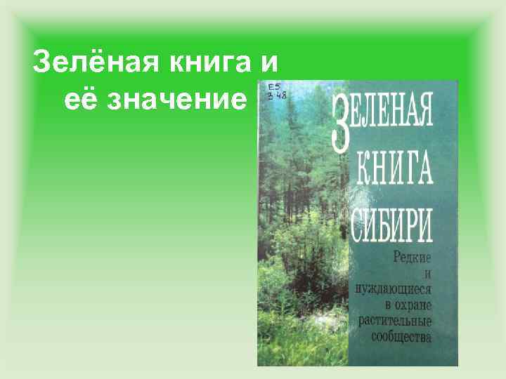 Зелёная книга и её значение 