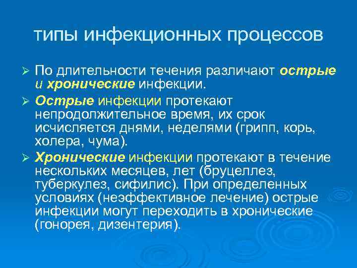 Инфекционный процесс презентация