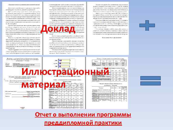 Доклад Иллюстрационный материал Отчет о выполнении программы преддипломной практики 
