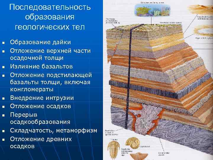 Геологическая структура раньше остальных. Геологические тела. Геологические формы. Классификация геологических тел. Геологическая последовательность.