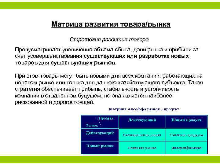 Предусматриваемой продукции. Матрица продукт рынок стратегии. Стратегия развития продукта. Матрица развития. Развитие товара.