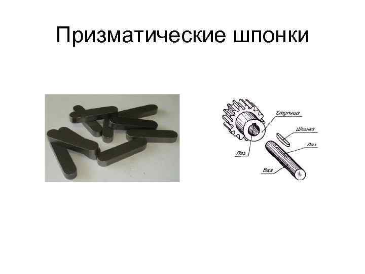 Призматические шпонки 