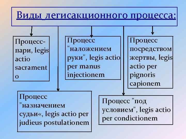 Легисакционный процесс схема