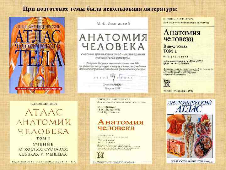 При подготовке темы была использована литература: Пищеварительная система 44 